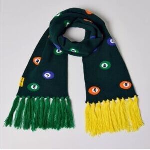 NWOT Urban Outfitters Wish Me Luck Pool Ball Pattern Knit scarf